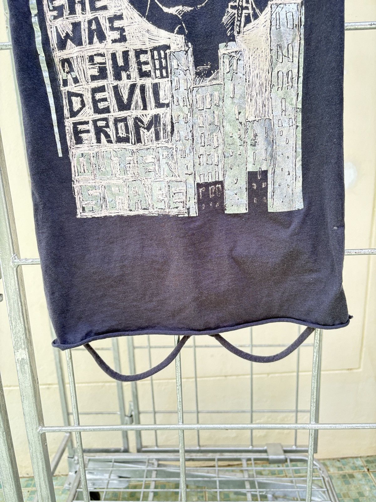 Japanese Brand RELIGION back spiderweb cutout grey tee Size S / US 4 / IT 40 - 5 Thumbnail