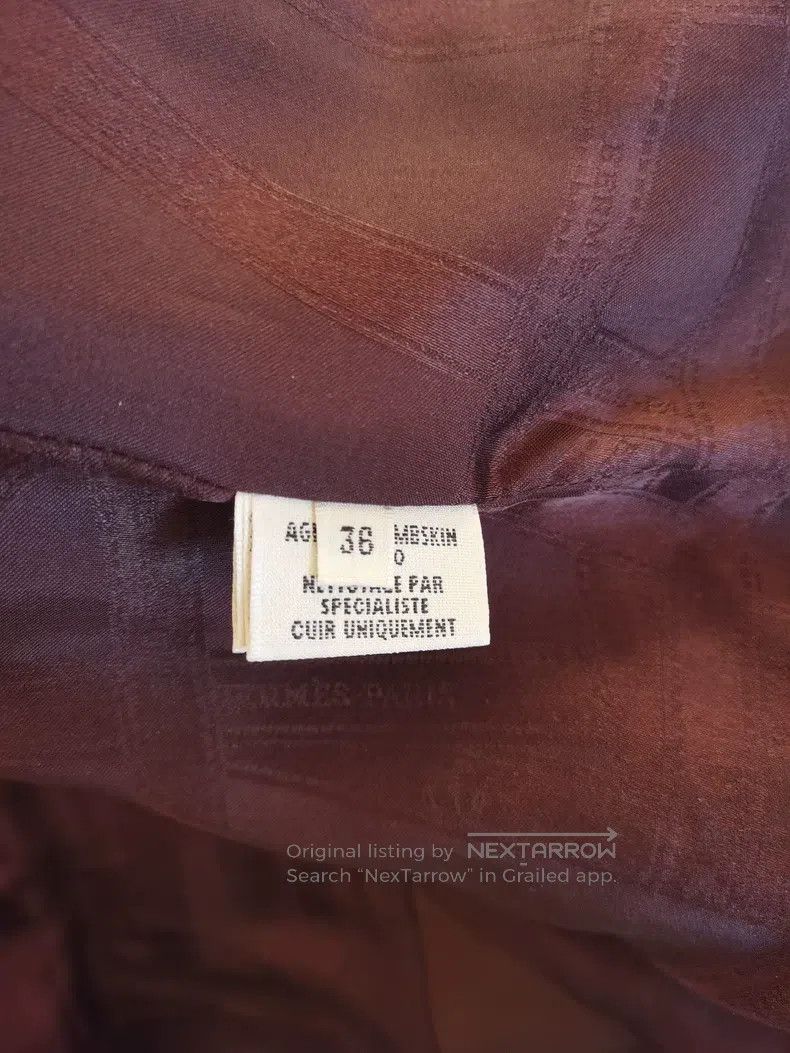 Hermes Hermes Sheepskin Deep Brown Leather Jacket Size XS / US 0-2 / IT 36-38 - 3 Thumbnail