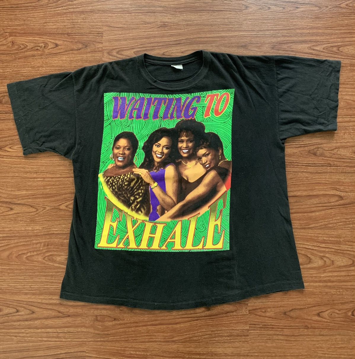 image of Rap Tees x Vintage Whitney Huston Waiting To Exhale in Black, Men's (Size XL)