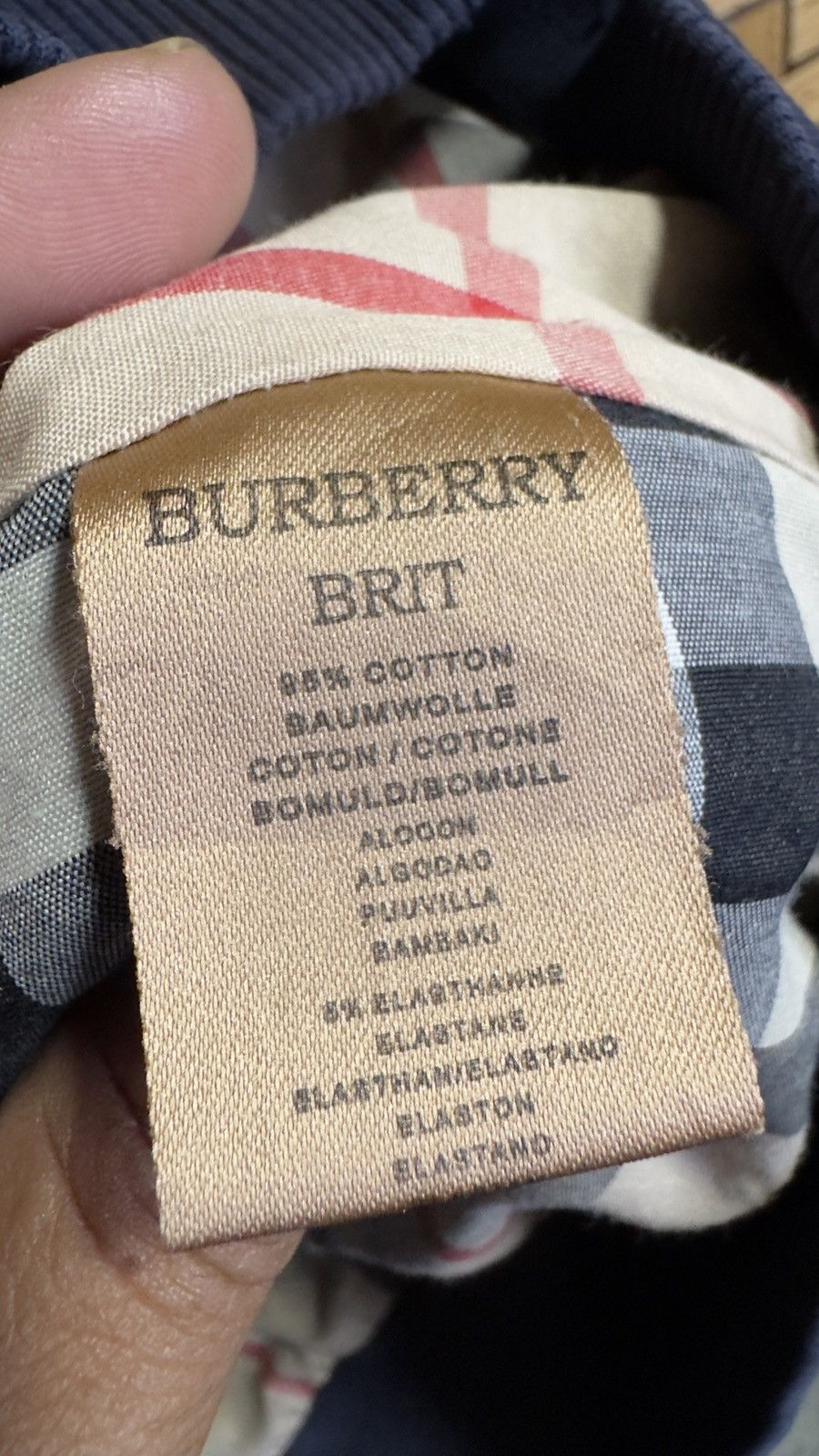 Burberry × Vintage Vintage Distressed Burberrys Zipper Hoodie Size US XL / EU 56 / 4 - 8 Thumbnail