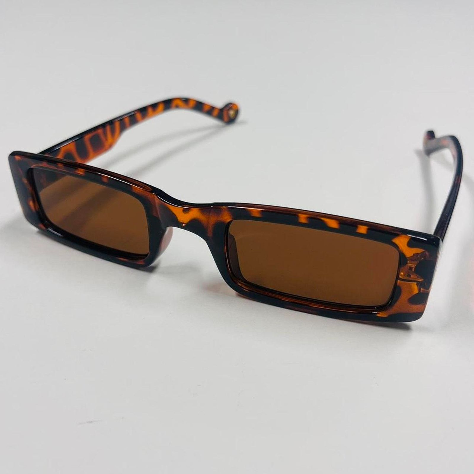 Vintage Y2k 2000s vintage style leopard print rectangular sunglasses Size ONE SIZE - 1 Thumbnail