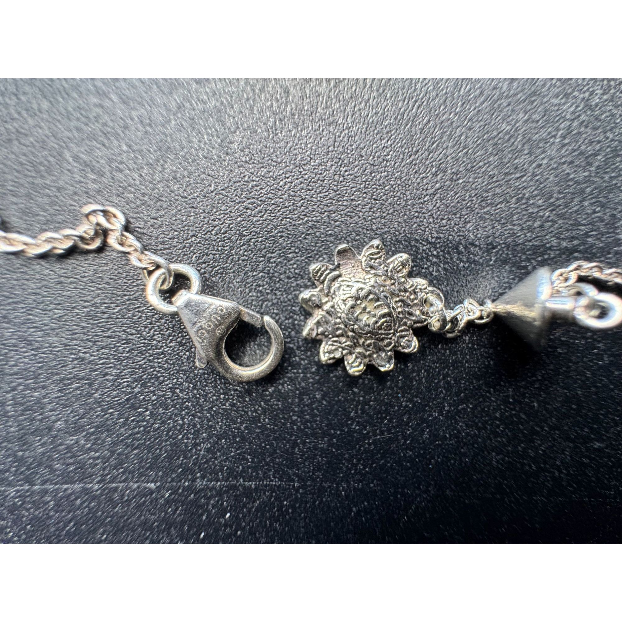 Gucci Gucci GG Marmont Mother of Pearl Sterling Silver Bracelet Size ONE SIZE - 5 Thumbnail