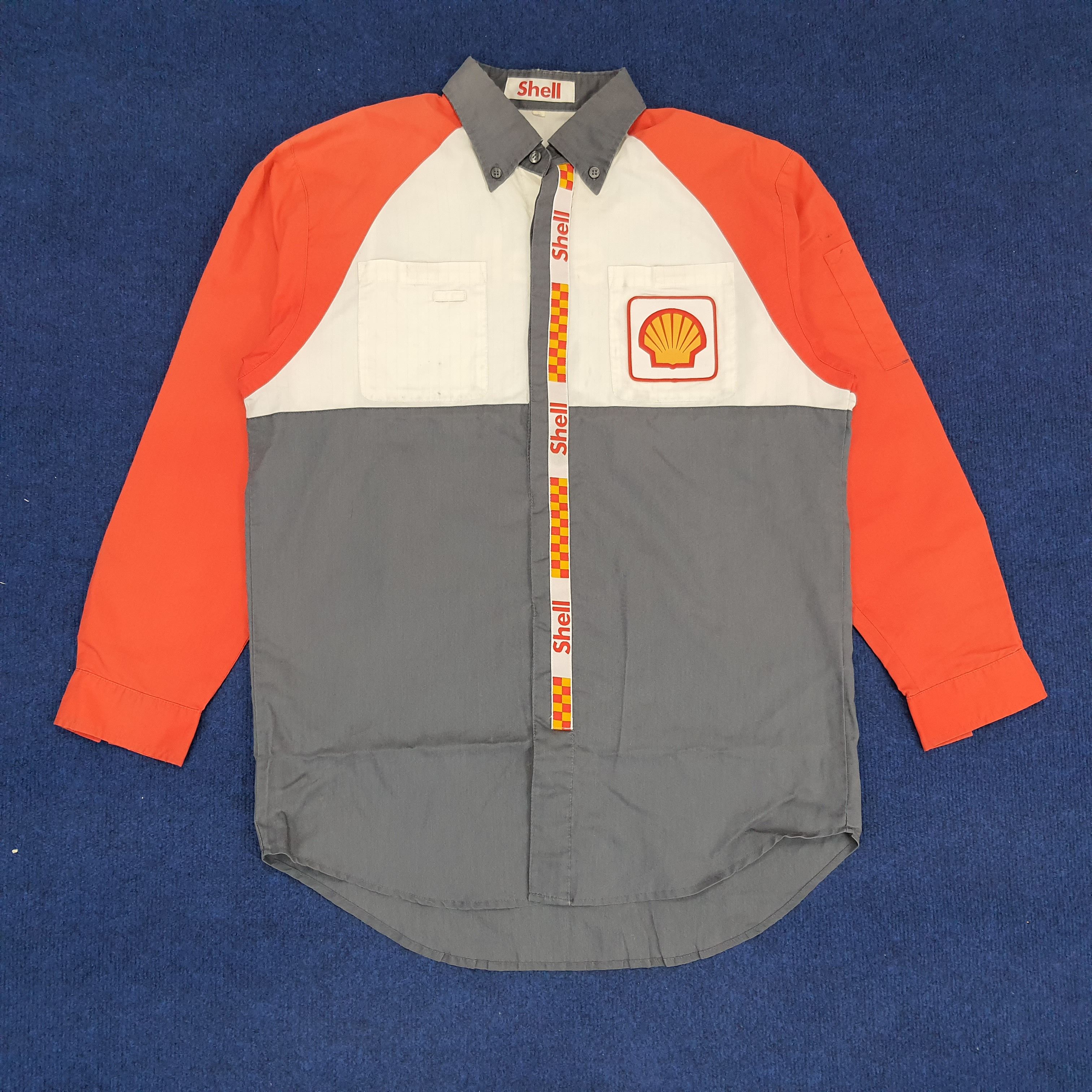 Vintage Vintage Shell Oil Company Staff Uniform Shirt Size US L / EU 52-54 / 3 - 1 Thumbnail