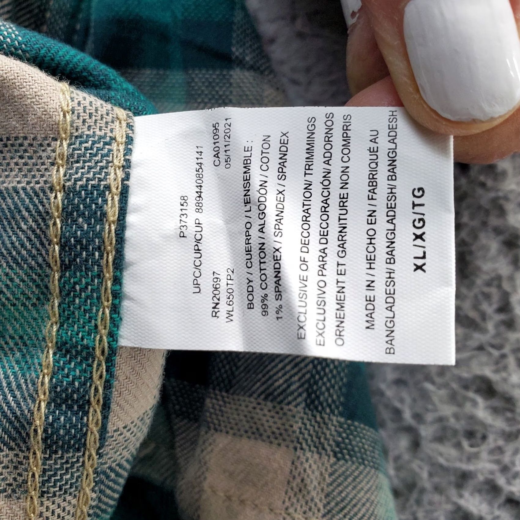 Dickies Dickies Mens XL Multi Plaid Flannel Shirt - Relaxed Fit, Workwear, Button-Up, Cotton, Moisture Wicking, Breathable, Pockets, Outdoor, NWT Size US XL / EU 56 / 4 - 5 Thumbnail