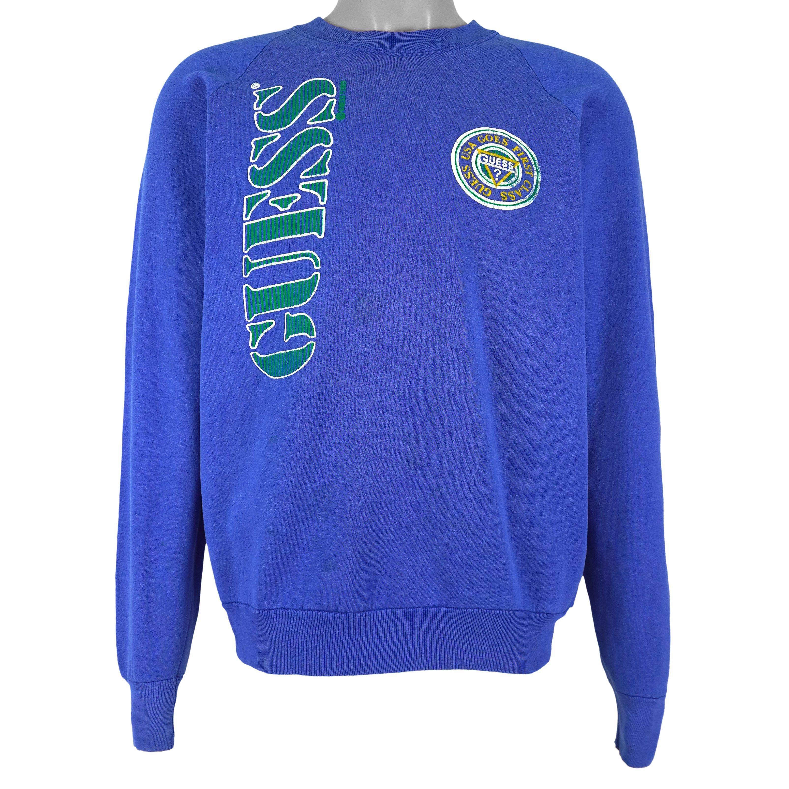 Guess Vintage USA Goes First Class Crew Neck Sweatshirt 1989 Size US M / EU 48-50 / 2 - 1 Thumbnail