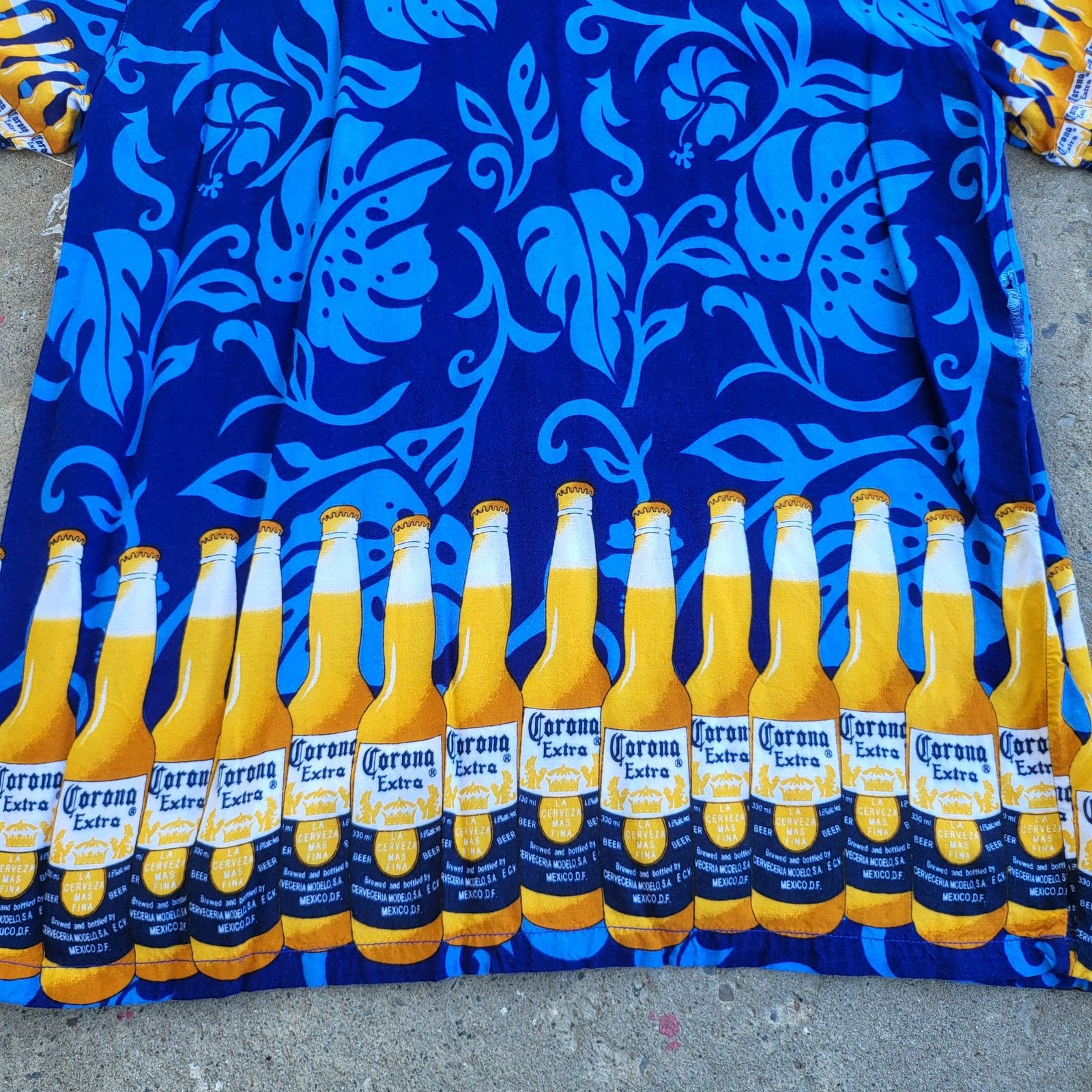 Other Corona Rayon Hawaiian Shirt Size XL Blue Mexican Beer Size US XL / EU 56 / 4 - 5 Thumbnail