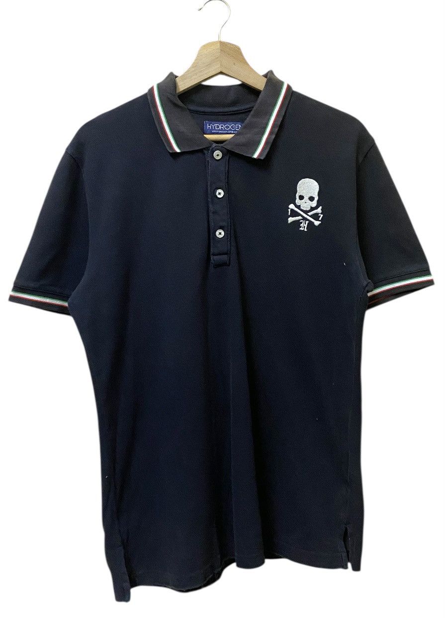 Hydrogen Polo Shirt Small Logo Black Colour