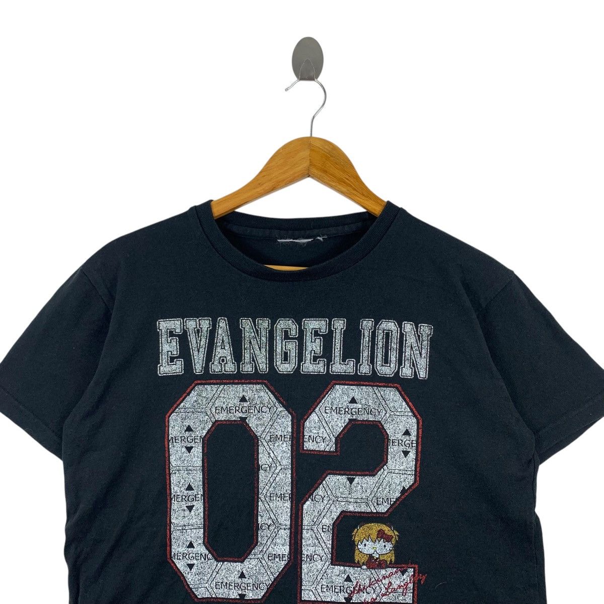 Japanese Brand EVANGELION 02 HELLO KITTY Print Japan Brand Black Shirt Size US L / EU 52-54 / 3 - 2 Thumbnail