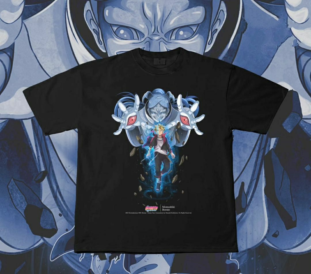 Anime × Vintage 🔥Rare🔥Momoshiki x Boruto Naruto Modern Bootleg T-Shirt Size US XXL / EU 58 / 5 - 2 Thumbnail