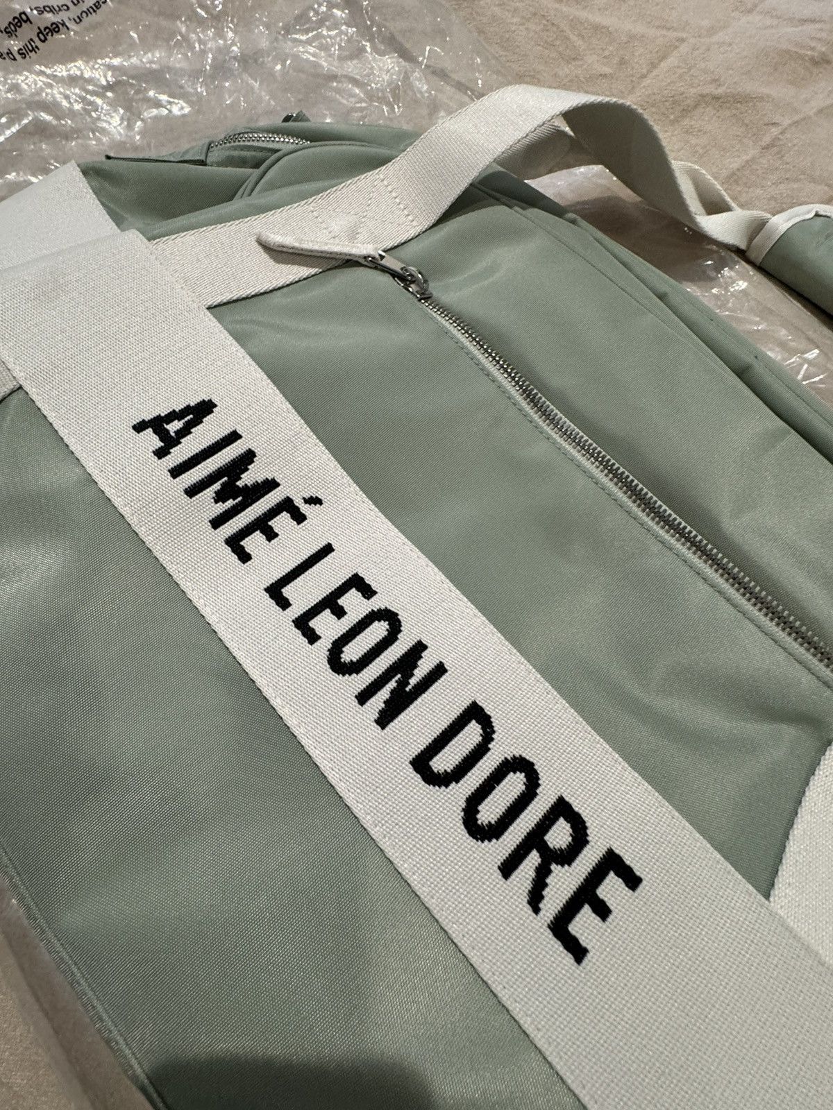 Aime Leon Dore Aime Leon Dore Nylon Sport Duffle Bag Green