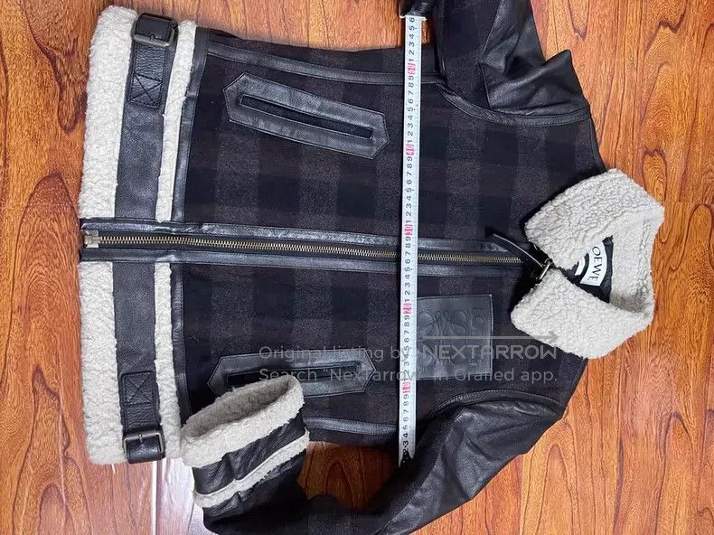 Loewe Loewe Men's Winter Coat, Wool, Cashmere and Leather Patchw Size US M / EU 48-50 / 2 - 3 Thumbnail