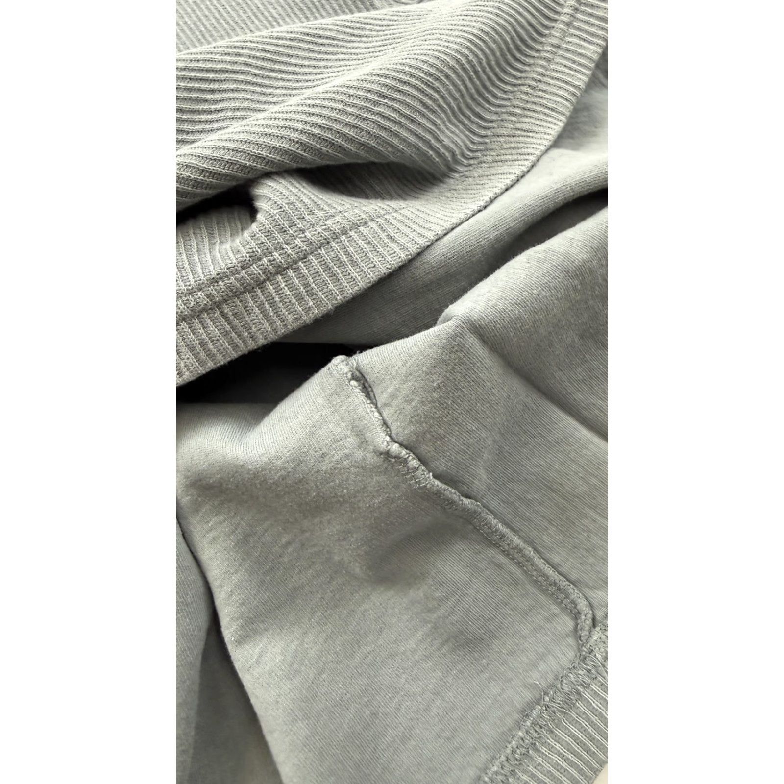 Zara Zara Mens XL Gray Waffle Knit Thermal Long Sleeve Crewneck Shirt Size US XL / EU 56 / 4 - 5 Thumbnail