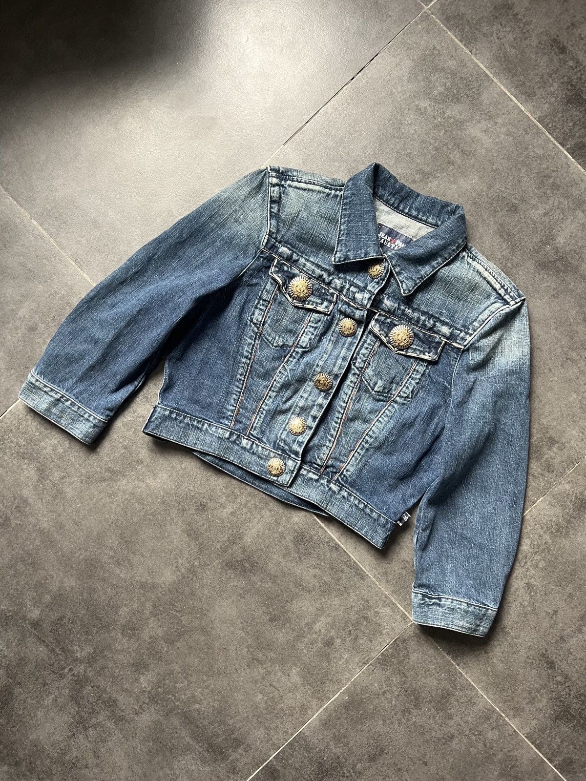 Jean Paul Gaultier Crazy Jean Paul Gaultier vintage denim cropped jacket Size S / US 4 / IT 40 - 3 Thumbnail
