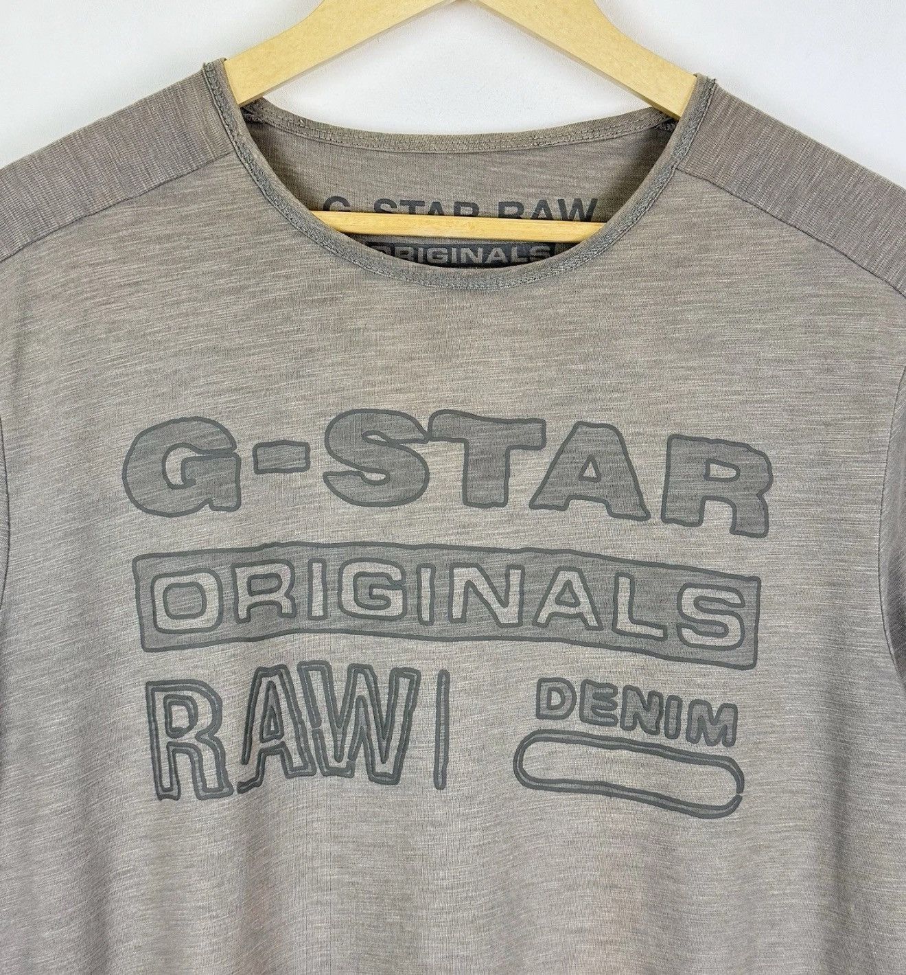 G-Star G-Star Raw Basil Short Sleeve Crew Neck T-shirt Gray Top Big Size US L / EU 52-54 / 3 - 3 Thumbnail