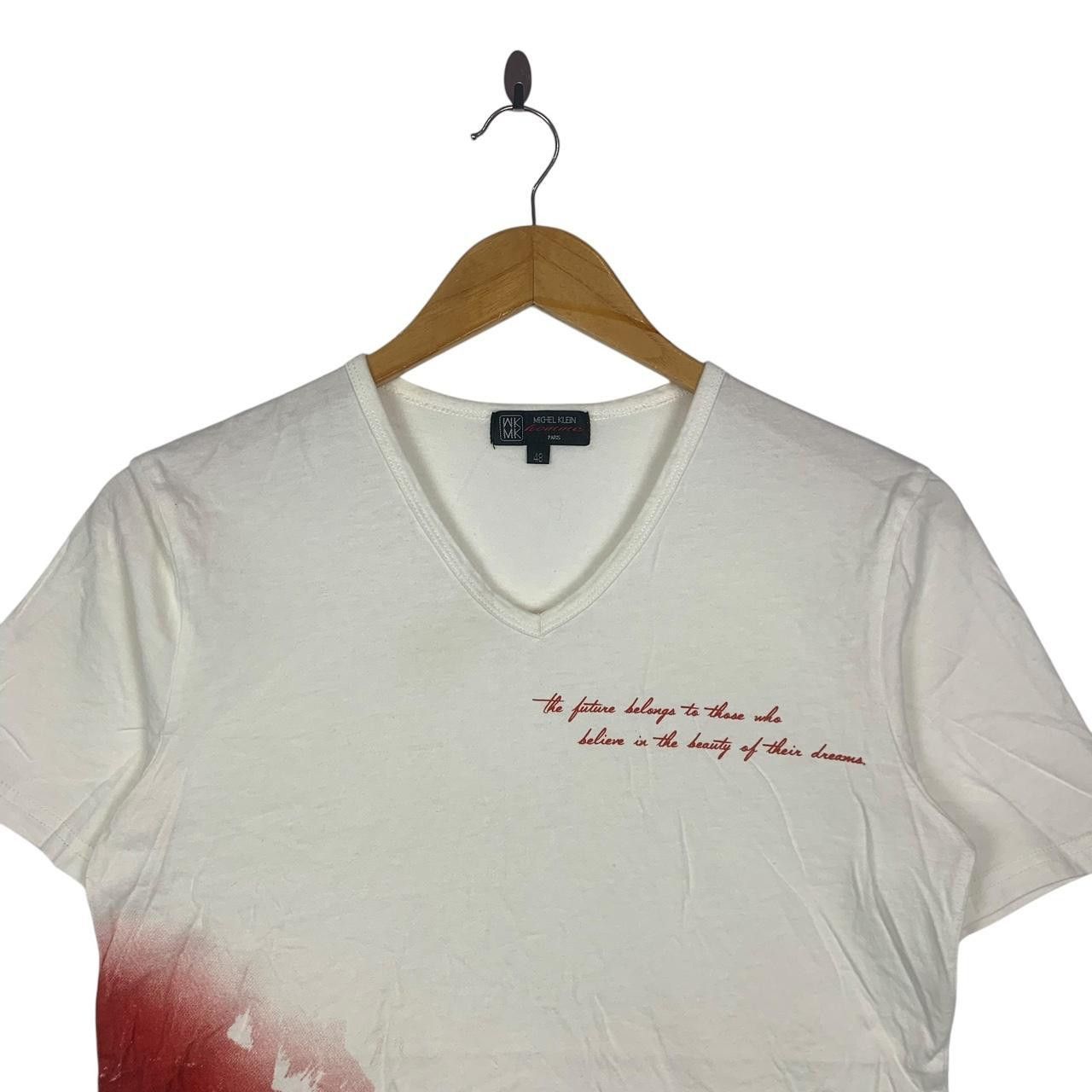 Vintage Vintage MICHEL KLEIN PARIS Homme Collection V Neck Tee Size US XS / EU 42 / 0 - 2 Thumbnail