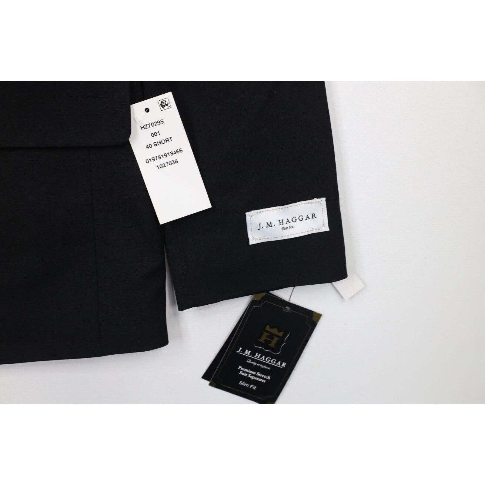 Vintage New Streetwear Slim Fit 2 Piece Stretch Wedding Suit Size 40S - 5 Thumbnail