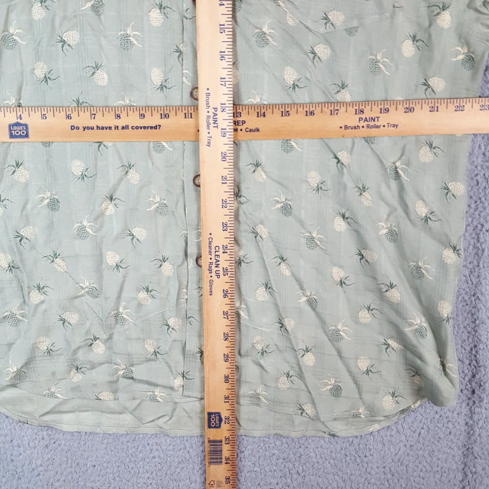 Tommy Bahama VINTAGE Tommy Bahama Pineapple Silk Long Sleeve Button-Up Camp Shirt M Green Hawaiian Retro Mens Size US M / EU 48-50 / 2 - 6 Thumbnail