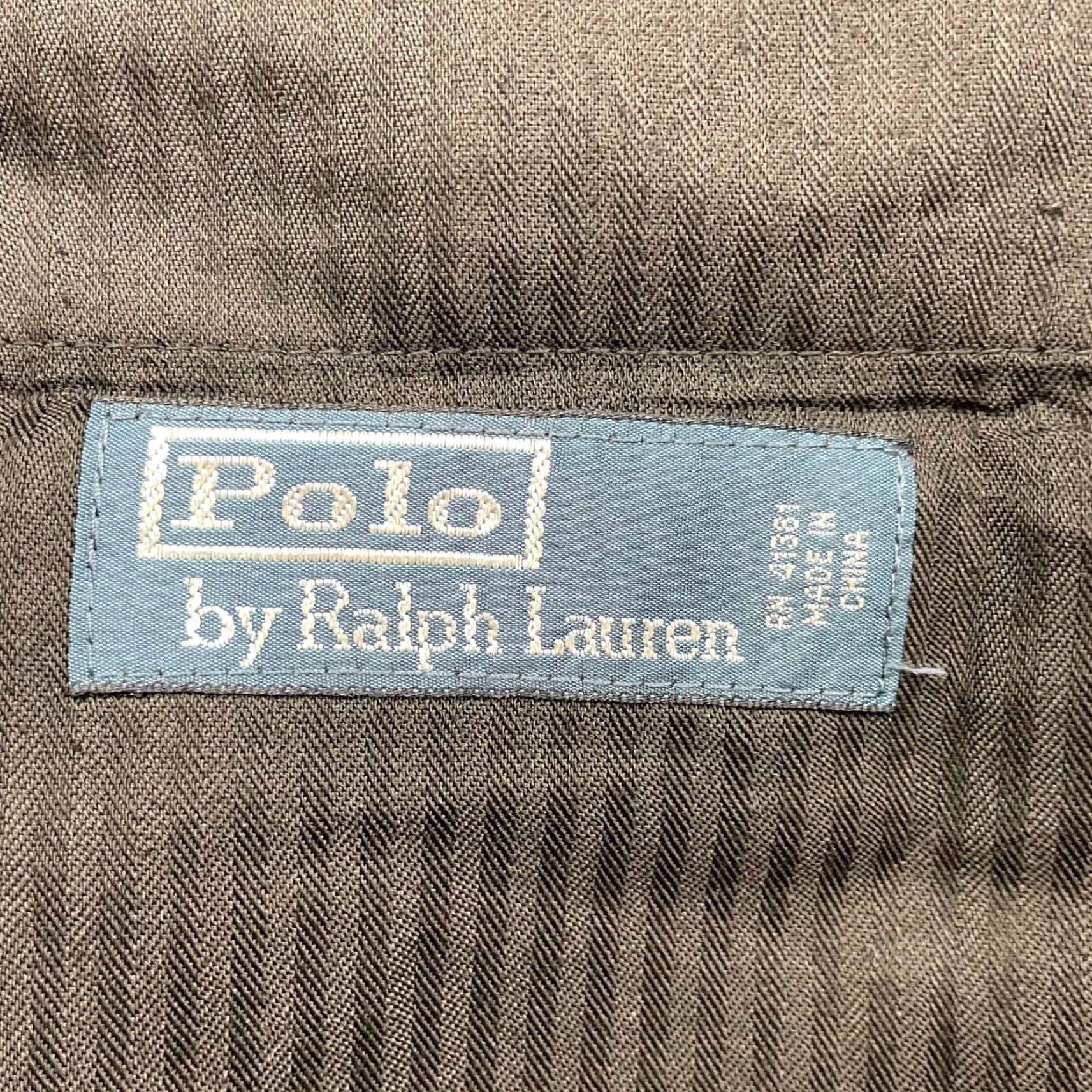 Polo Ralph Lauren Polo Ralph Lauren Dress Pants Men Black Cotton/Wool Twill Flat Front 36x30 Vintage: No (36) Black Mens Dress Pants Size US M / EU 48-50 / 2 - 4 Thumbnail