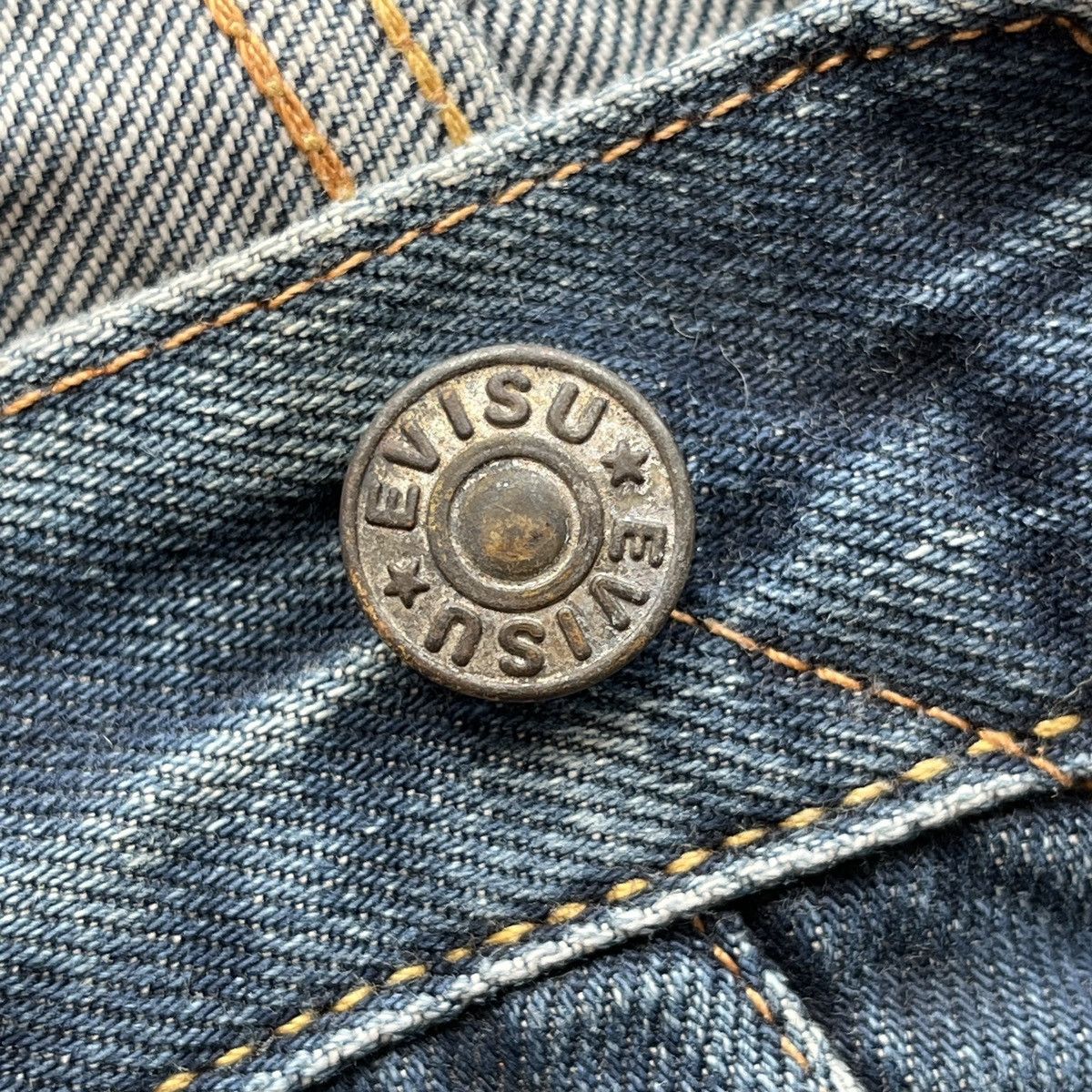 Evisu Evisu No.3 Brush Daicock Washed Selvedge Jeans Size US 33 - 11 Thumbnail
