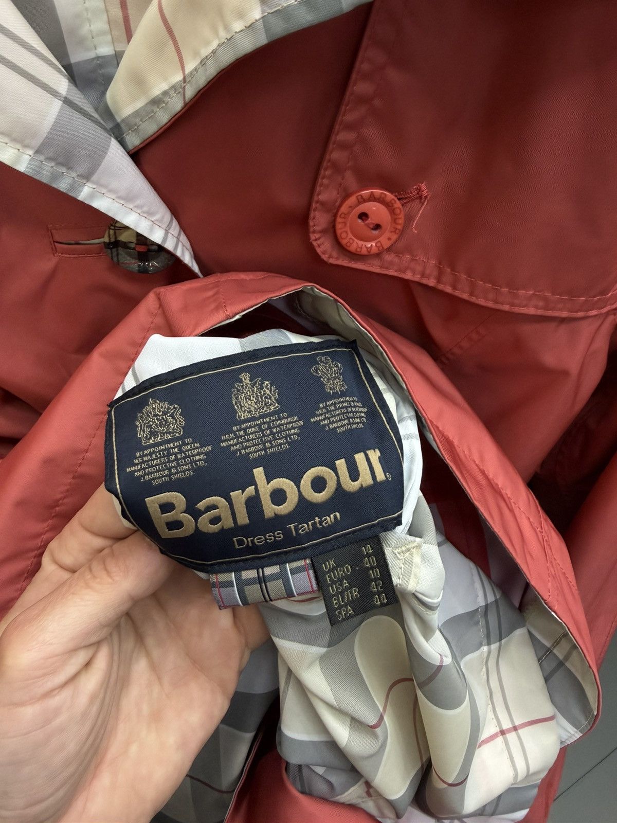 Barbour Barbour Oak Reversible Trench Coat Jacket Women’s Size L / US 10 / IT 46 - 15 Thumbnail