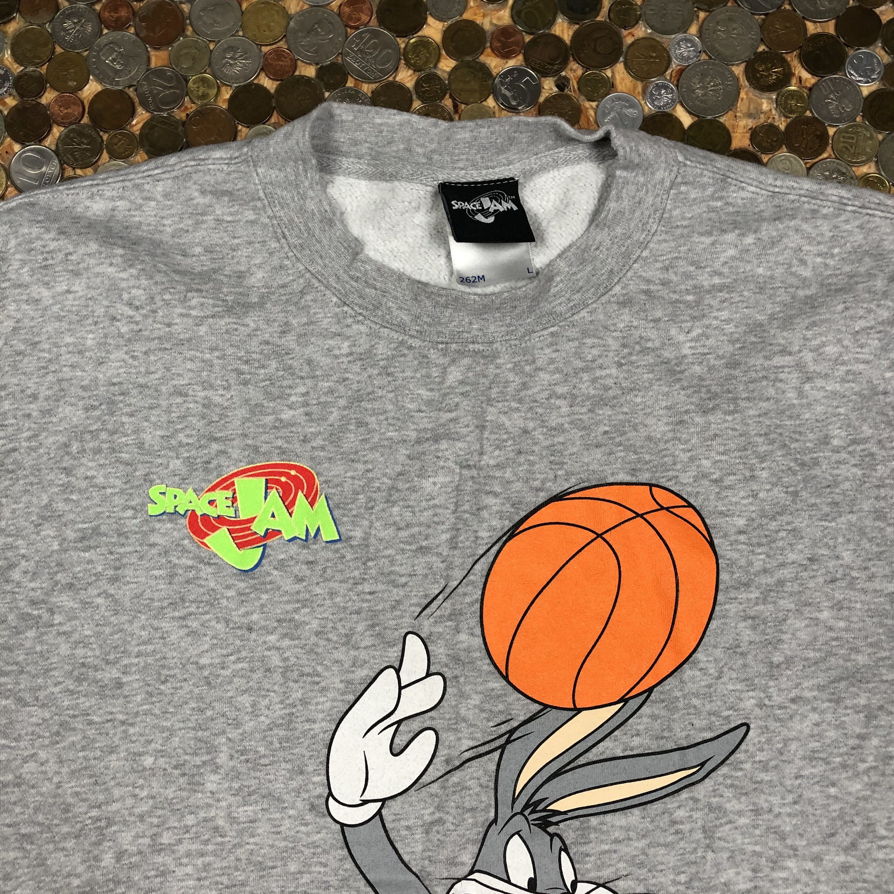 Vintage Space Jam Crewneck Bugs Bunny 90's Size US L / EU 52-54 / 3 - 2 Thumbnail