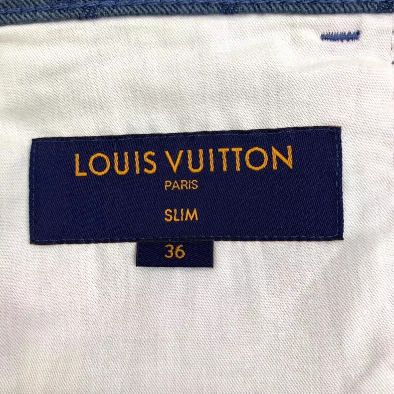 Louis Vuitton Louis Vuitton Blue logo presbyopic cotton casual denim tro Size US 36 / EU 52 - 6 Thumbnail
