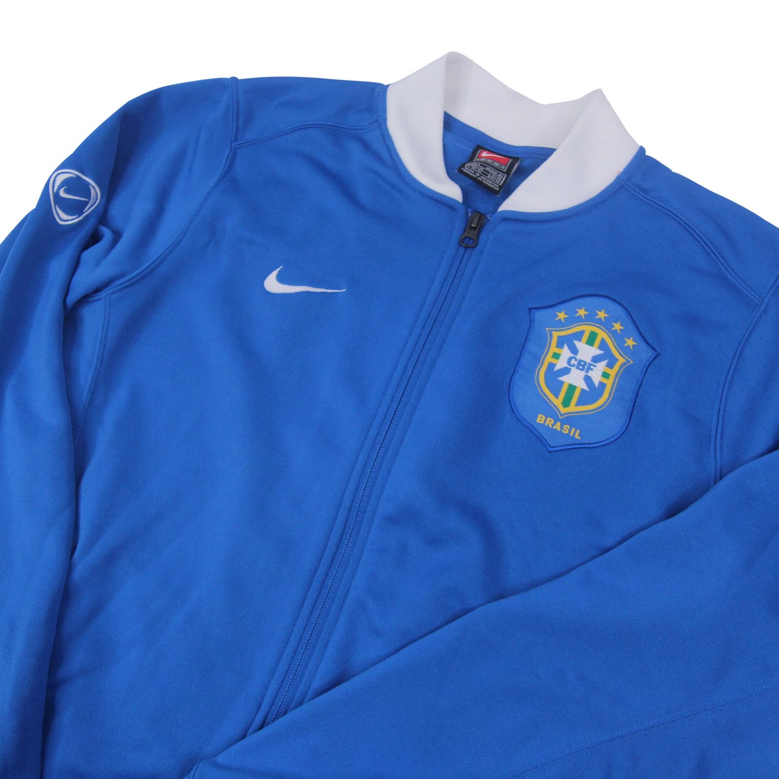 Vintage Nike Brazil Football CBF Spellout Track Jacket