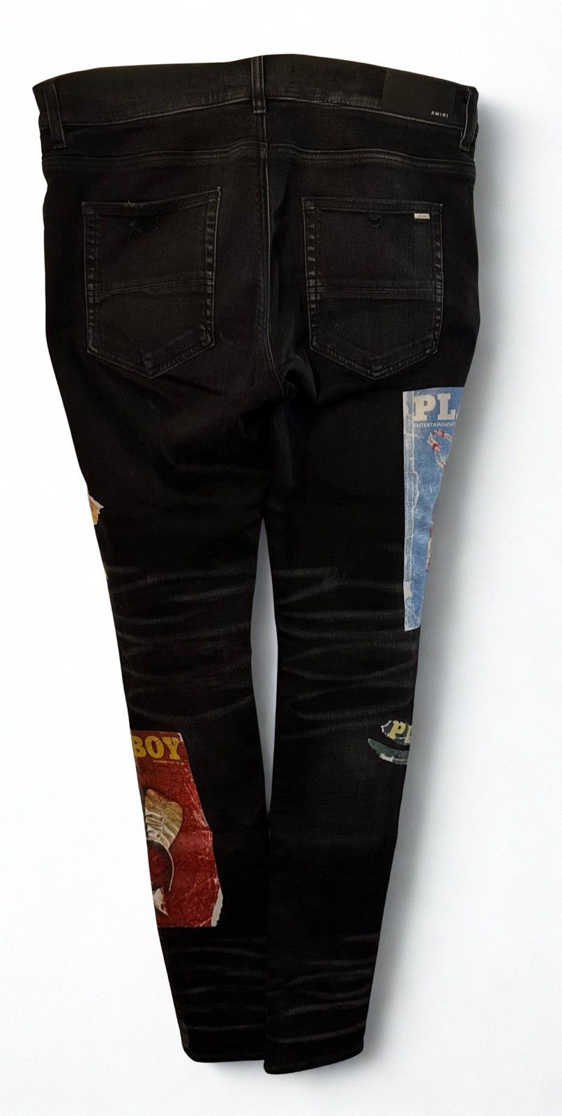 Amiri × Playboy AMIRI Playboy Patch Jeans – Black (Size 34) Size US 34 / EU 50 - 2 Thumbnail