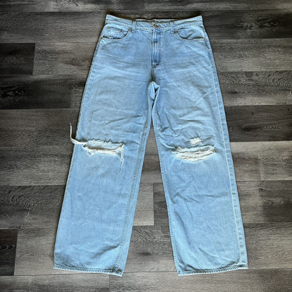 MOTHER Mother Snacks The Fun Dip Puddle Lots of Nibbles Denim Jeans Size 31" - 1 Thumbnail