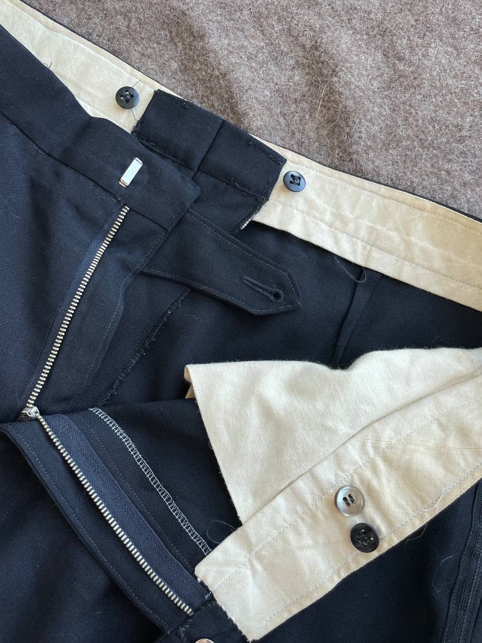 Other Vintage Antique ~40s-60s Wool Pants on Scovill Zipper Size US 38 / EU 54 - 3 Thumbnail