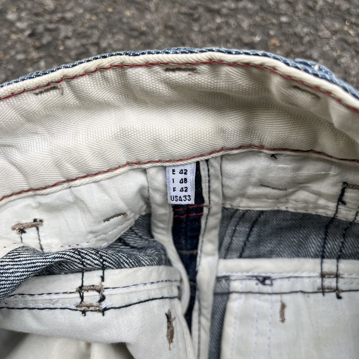 Marithe + Francois Girbaud Vintage Y2K MFG Faded Jeans Size US 33 - 10 Thumbnail