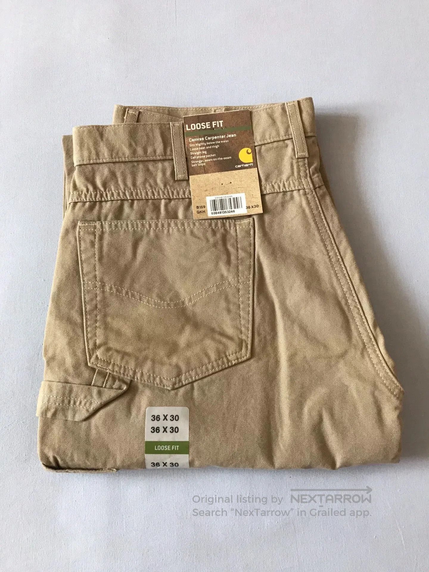Carhartt Carhartt B159 GKH Canvas Work Pants. Size US 36 / EU 52 - 1 Thumbnail