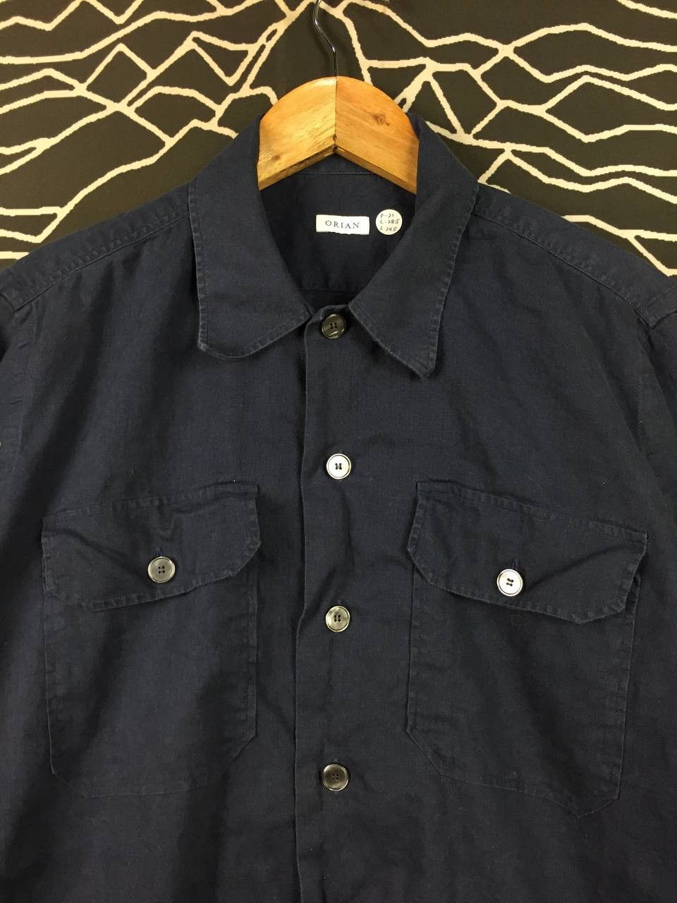 Other Vtg Orian Made in Italy Chore Workwear Button Up Shirt Size US L / EU 52-54 / 3 - 3 Thumbnail