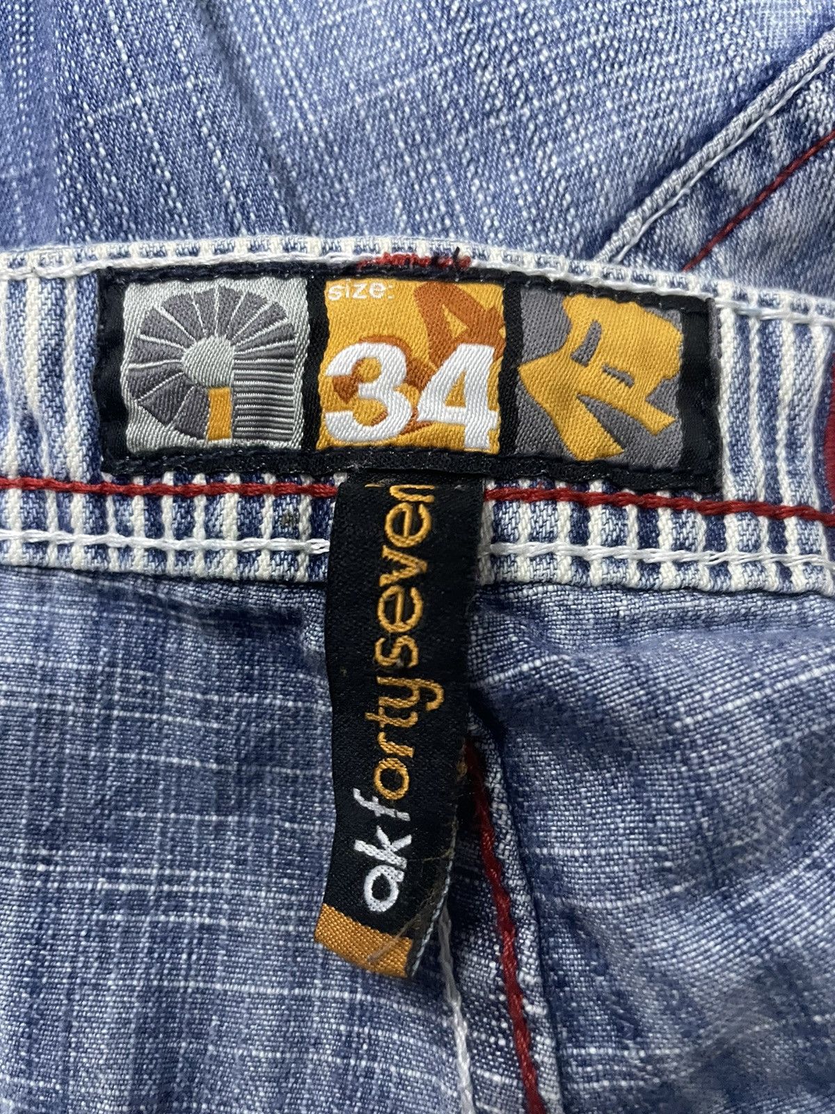 Akademiks × JNCO × Southpole Vintage Akademiks layered Paneled Poems Baggy Loose Jeans Size US 34 / EU 50 - 21 Thumbnail