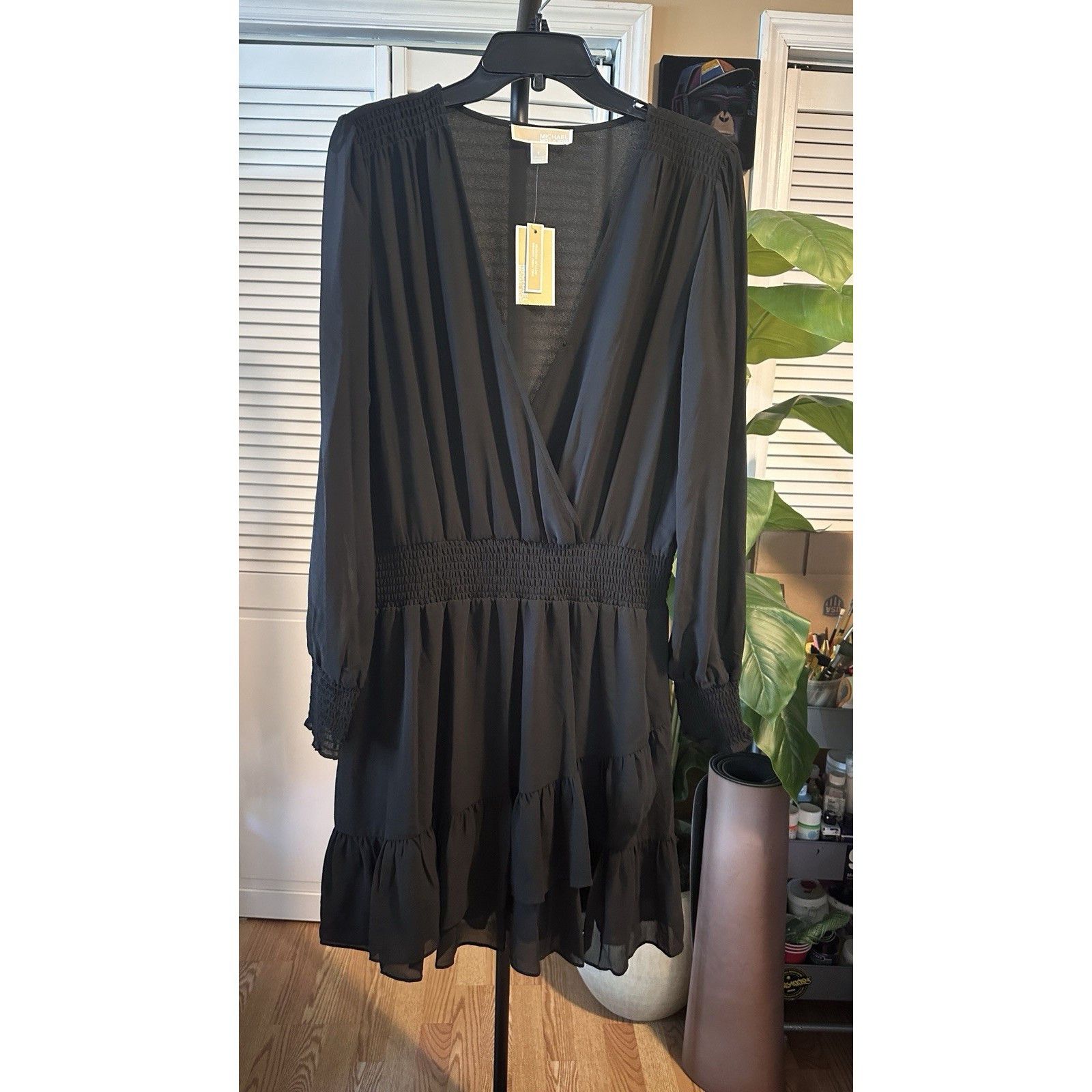 Michael Kors Michael Kors Black Dress Small New Size L / US 10 / IT 46 - 1 Thumbnail