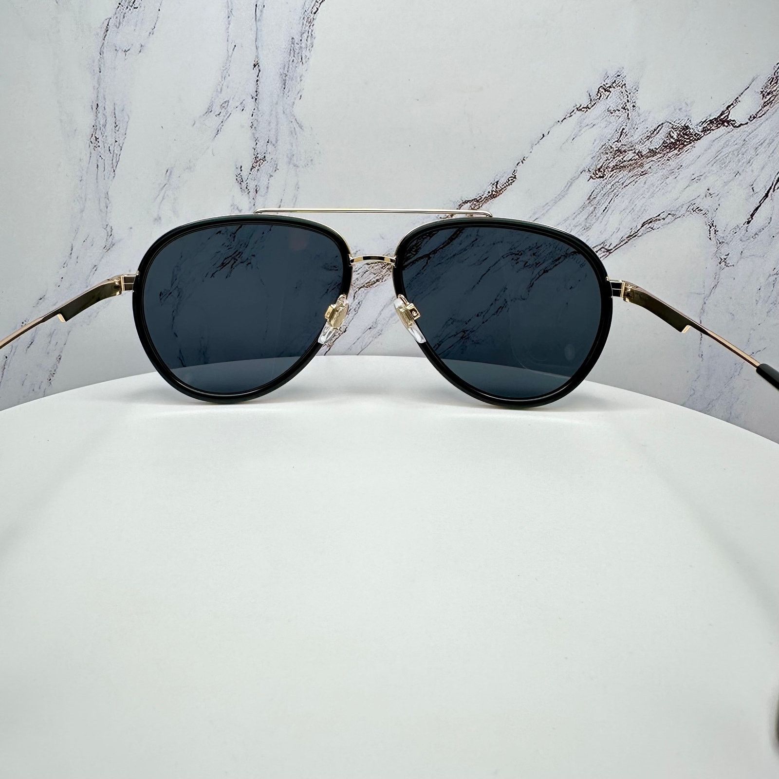 Burberry New Burberry Sunglasses Polarized Gold Black Aviator Size ONE SIZE - 18 Thumbnail
