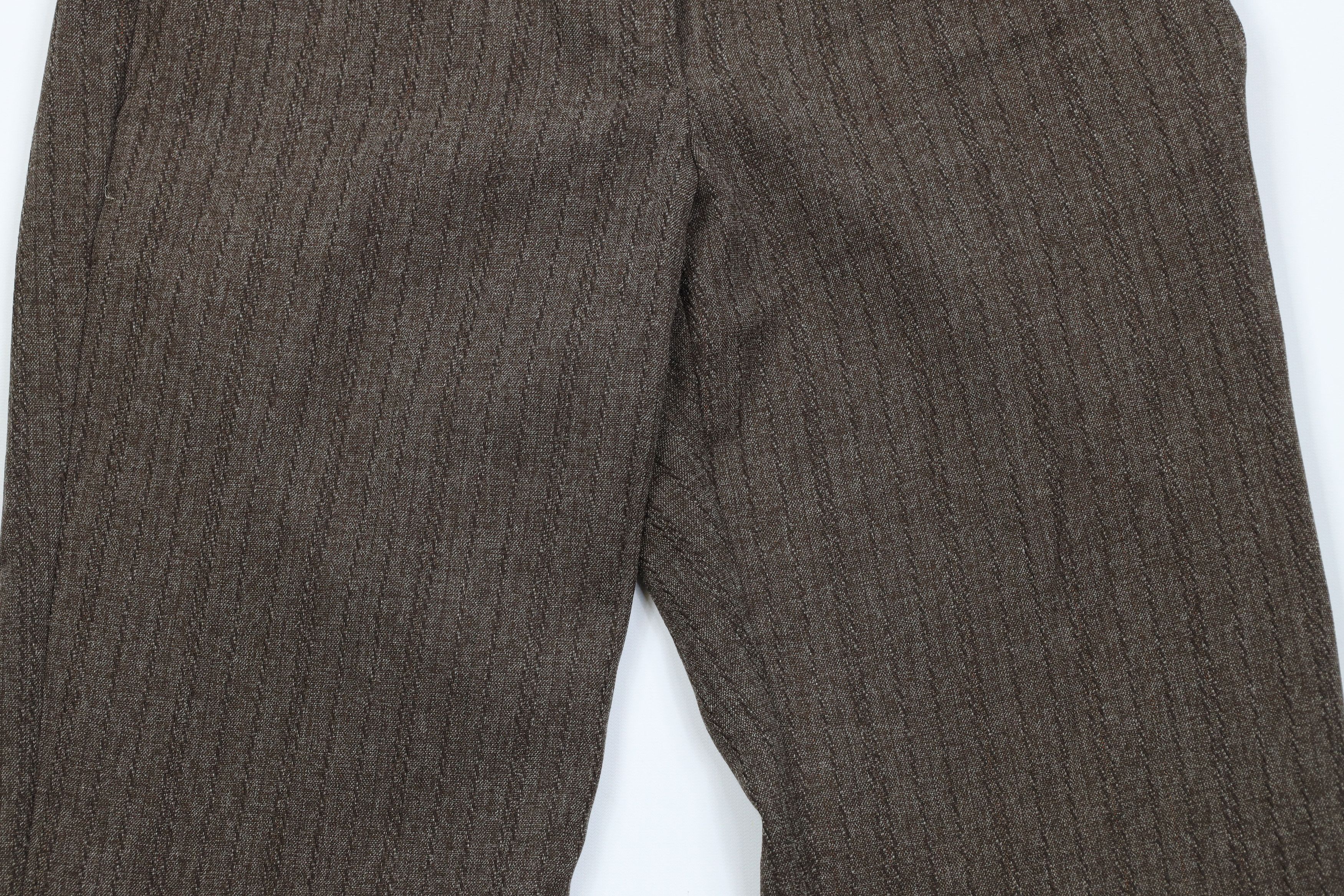 Vintage Vintage 90s Y2K Babydoll Knit Flared Wide Leg Chino Pants Size 32" / US 10 / IT 46 - 3 Thumbnail
