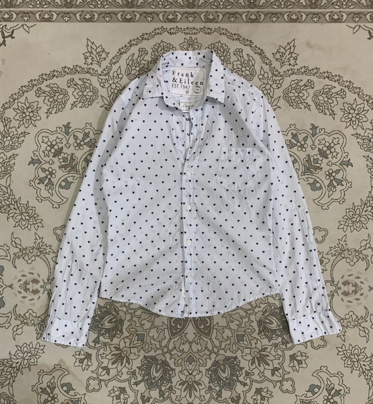 Frank & Eileen FRANK & EILEEN RELAXED BUTTON UPS SHIRT WITH LOVE DESIGN Size XS / US 0-2 / IT 36-38 - 1 Thumbnail