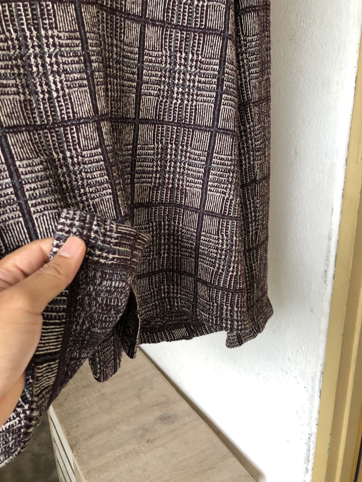 Issey Miyake Issey Miyake Plantation Tartan Tweed Cotton Blazer Jacket Size M / US 6-8 / IT 42-44 - 15 Thumbnail