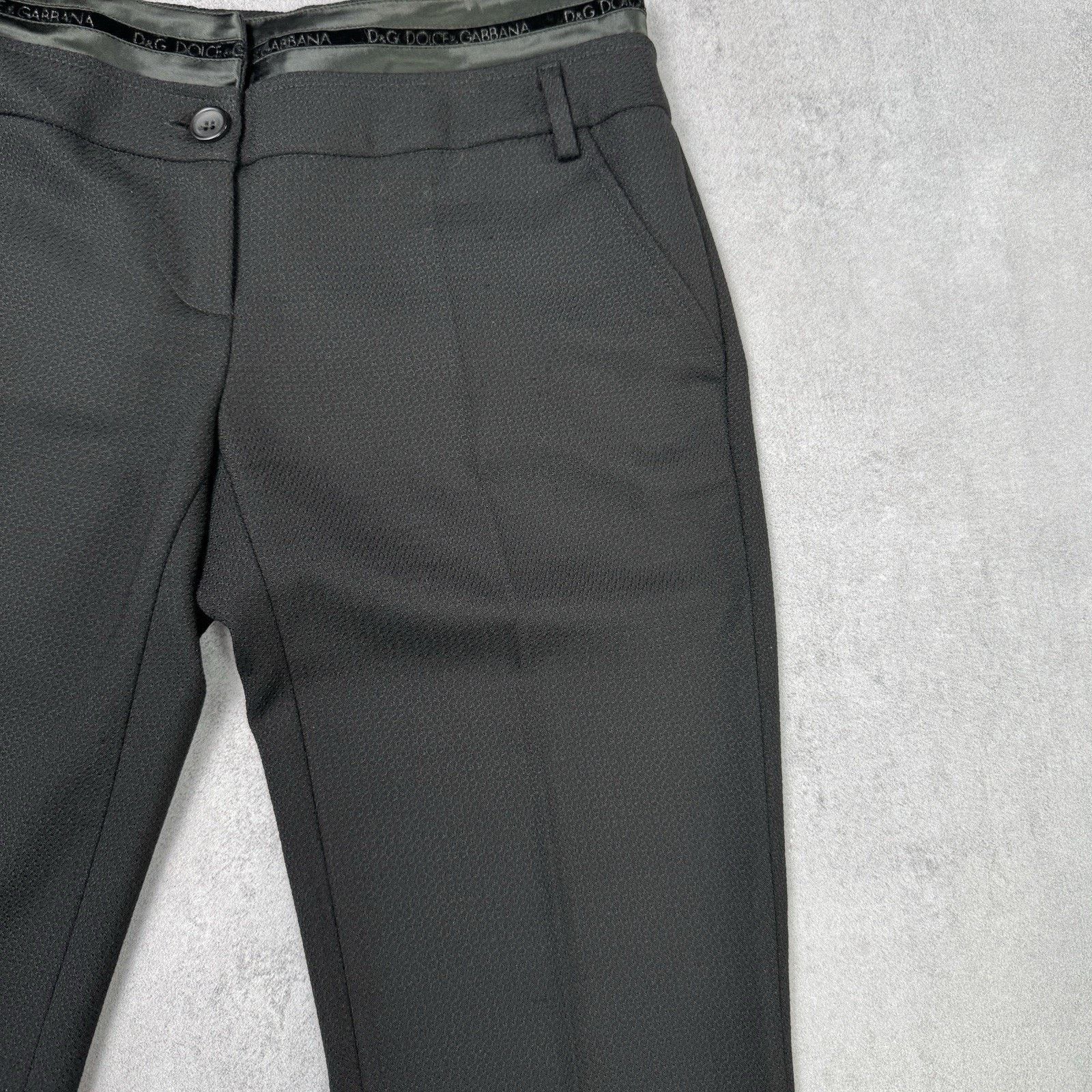 Dolce & Gabbana Vintage Dolce Gabbana Women Trousers Black Pants Size 28" / US 6 / IT 42 - 5 Thumbnail