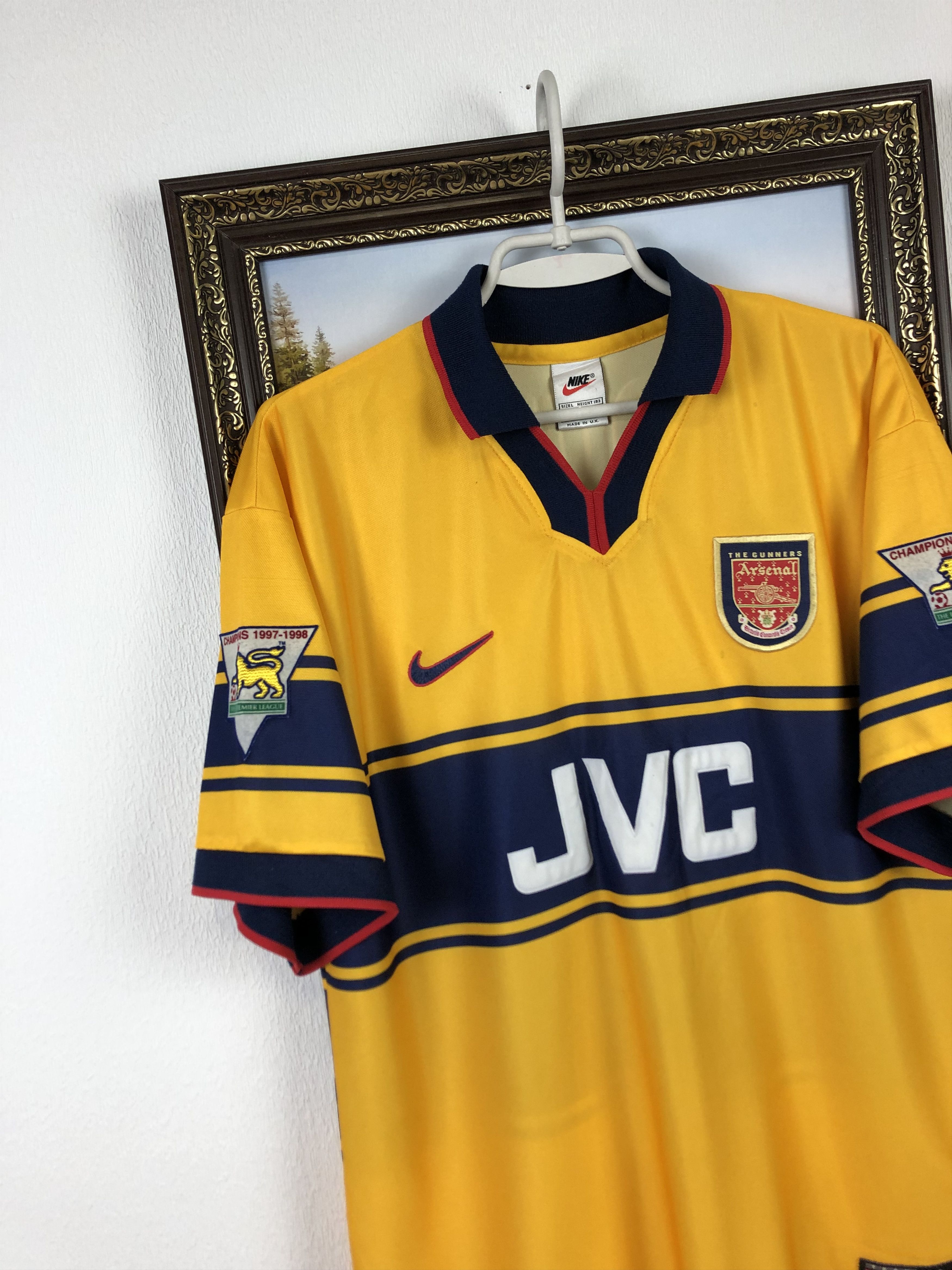 Nike Arsenal football shirt 1997 #98 Double Jersey Nike Rare Size US L / EU 52-54 / 3 - 3 Thumbnail