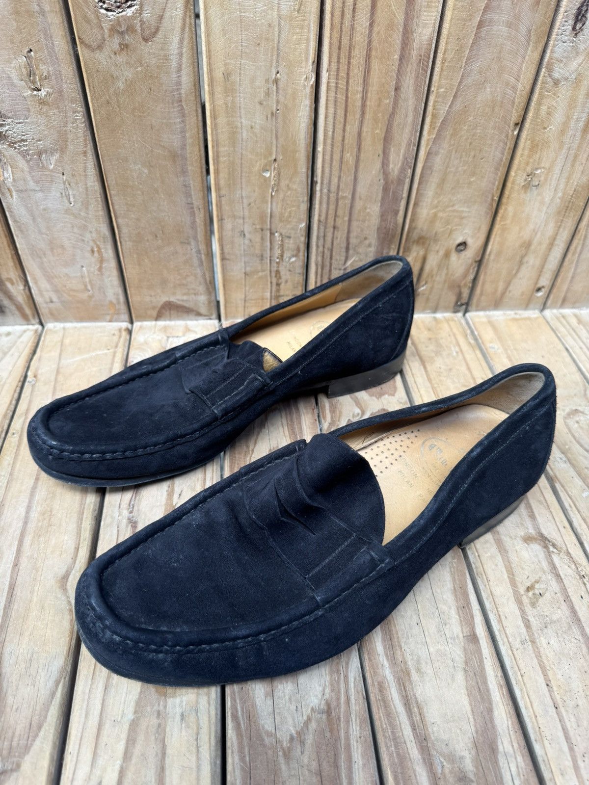 Church's Church’s Men’s suede leather black penny loafers UK 9.5 F Size US 10.5 / EU 43-44 - 19 Thumbnail