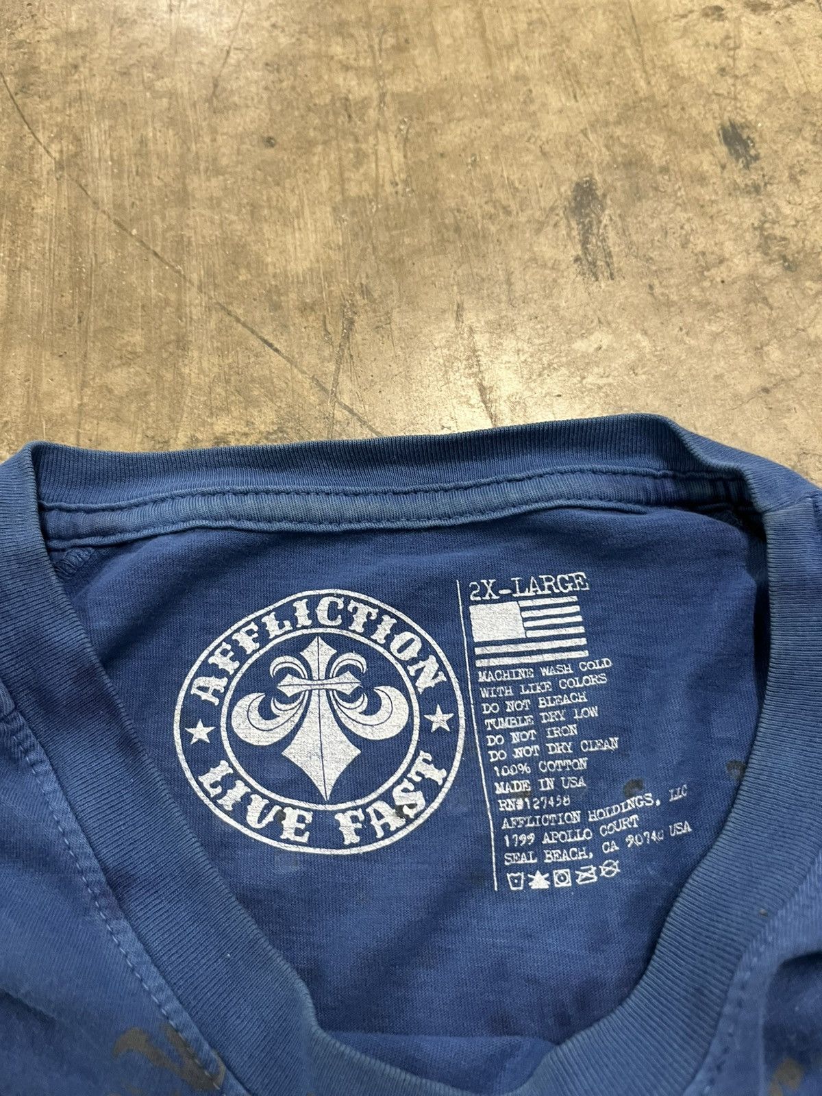 Affliction × Vintage Affliction grunge tee shirt hype rare skater opium Size US XXL / EU 58 / 5 - 10 Thumbnail