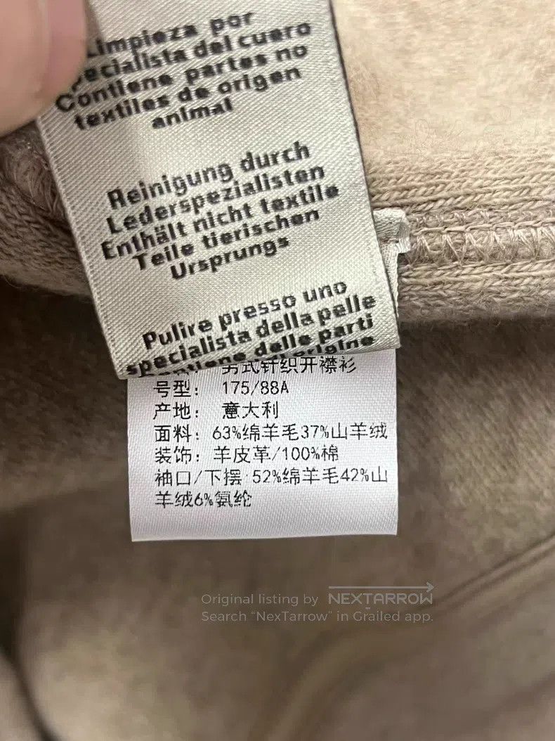 Hermes Hermes Cashmere and leather hooded jacket Size US L / EU 52-54 / 3 - 5 Thumbnail