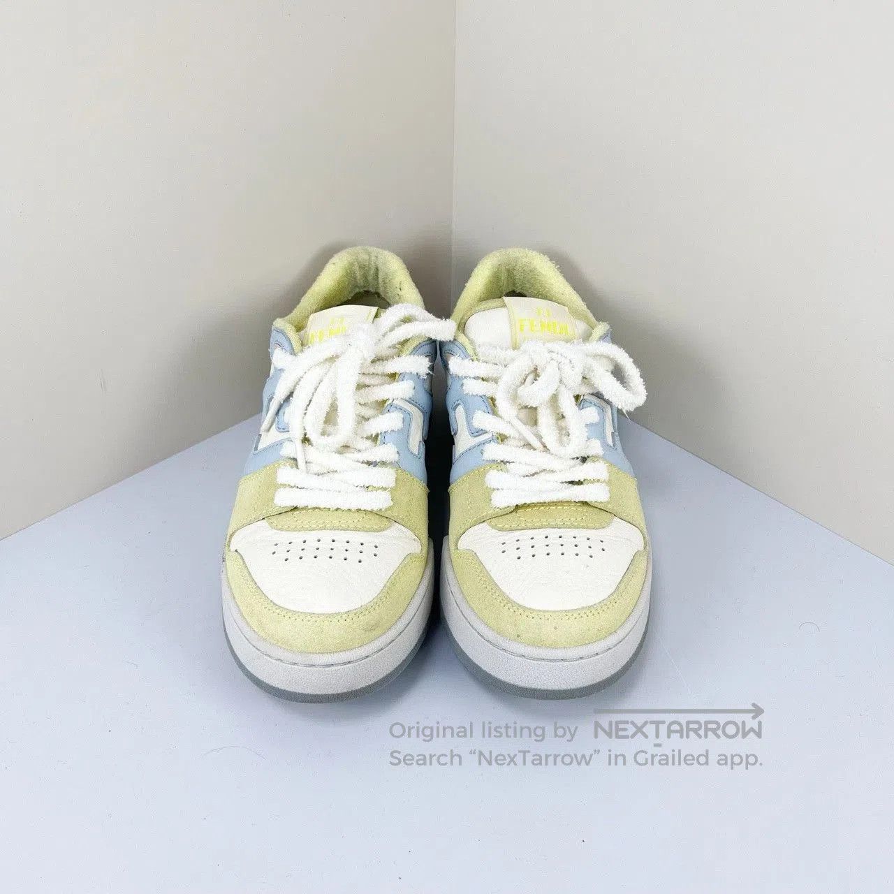 Fendi Fendi Match Colorblock Leather Sneakers. Size US 5.5 / IT 35.5 - 2 Thumbnail