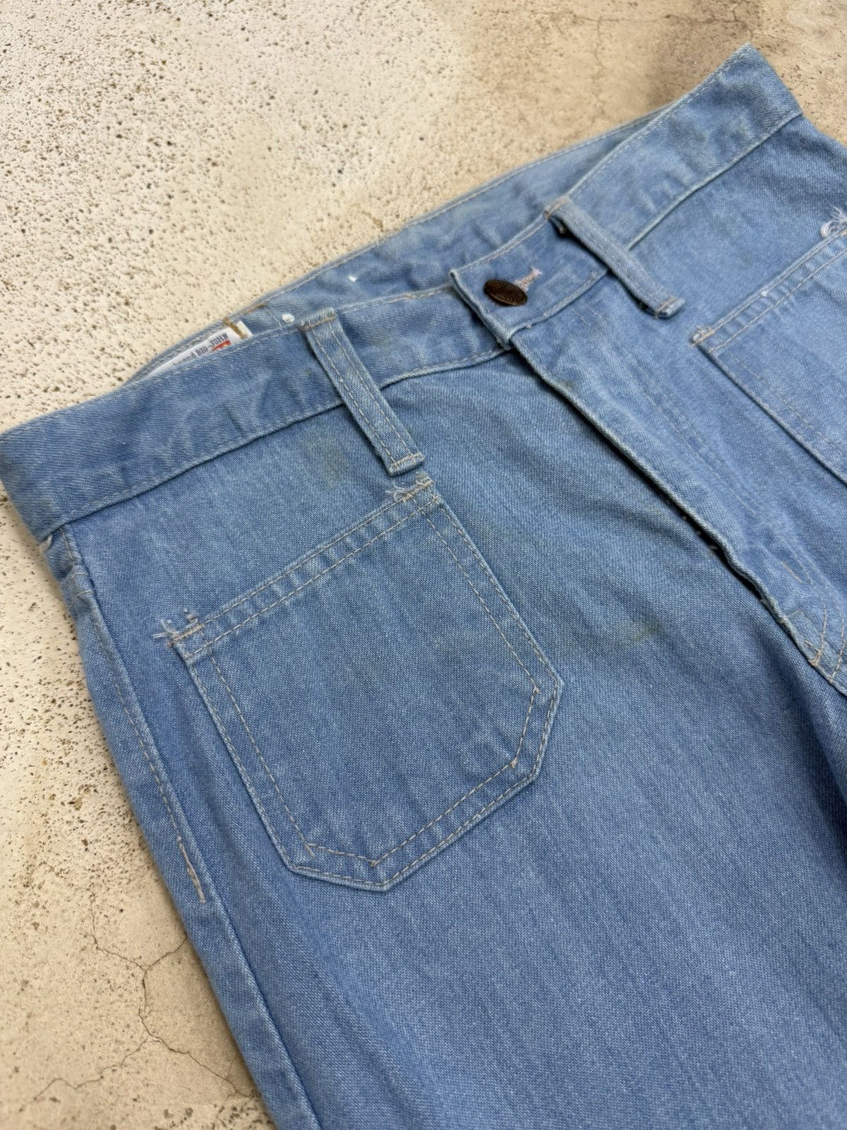 Big John Vintage Big John Bell Bottom Paint Mark Unisex Denim Pants Size US 27 - 7 Thumbnail