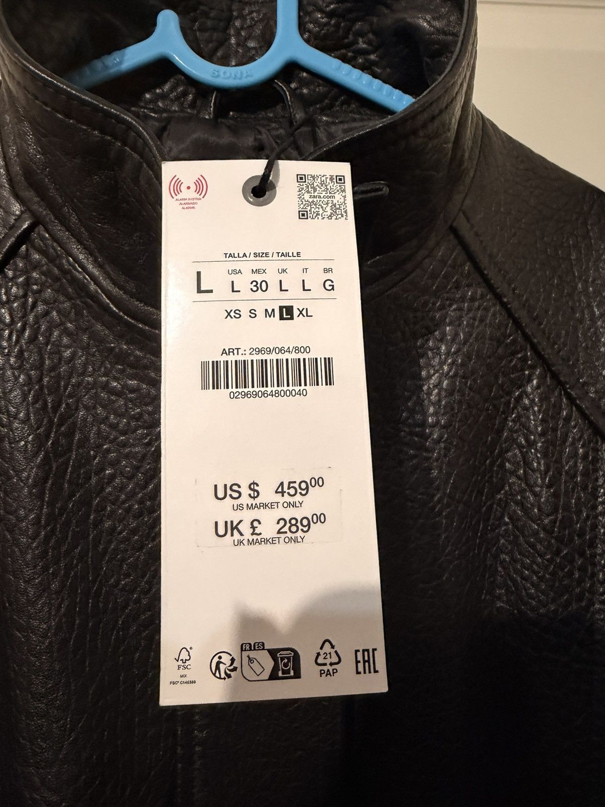 Zara Zara Leather Bomber Jacket ZW Collection Limited Edition - L Size L / US 10 / IT 46 - 8 Thumbnail