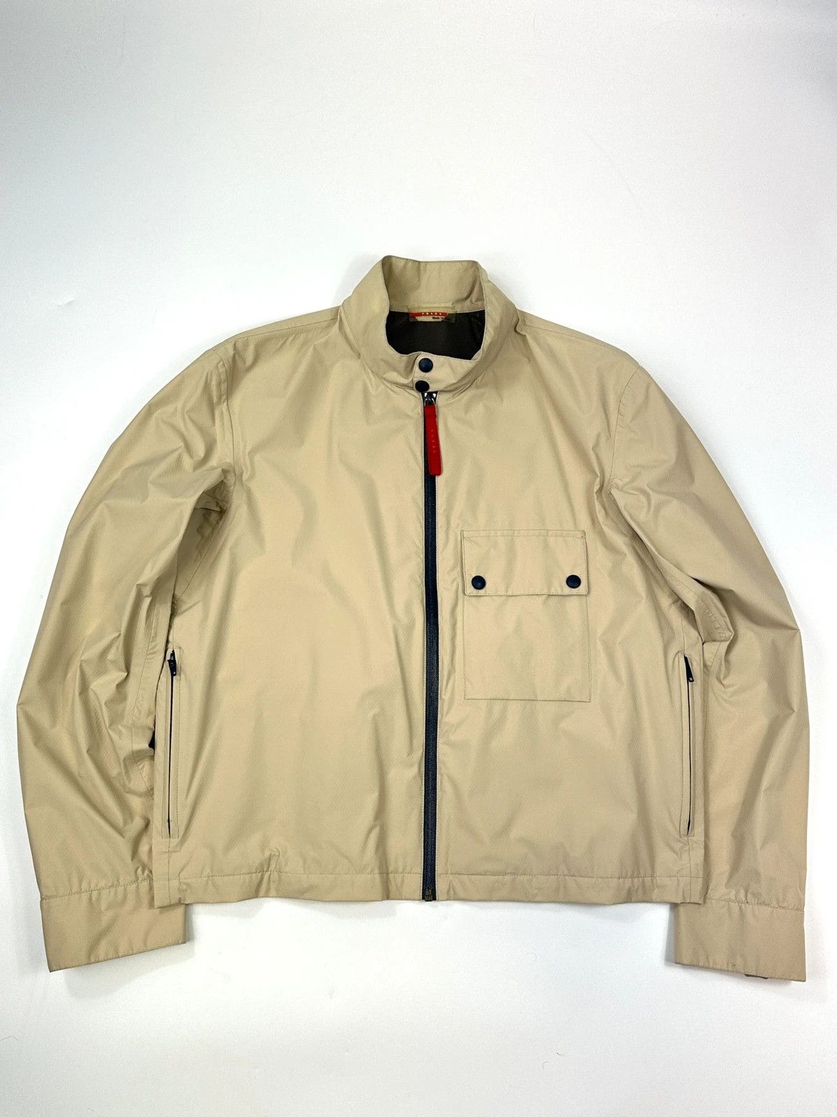 Prada Prada Sport FW00 Beige Gore-Tex Packable Bag Jacket Size US M / EU 48-50 / 2 - 1 Thumbnail