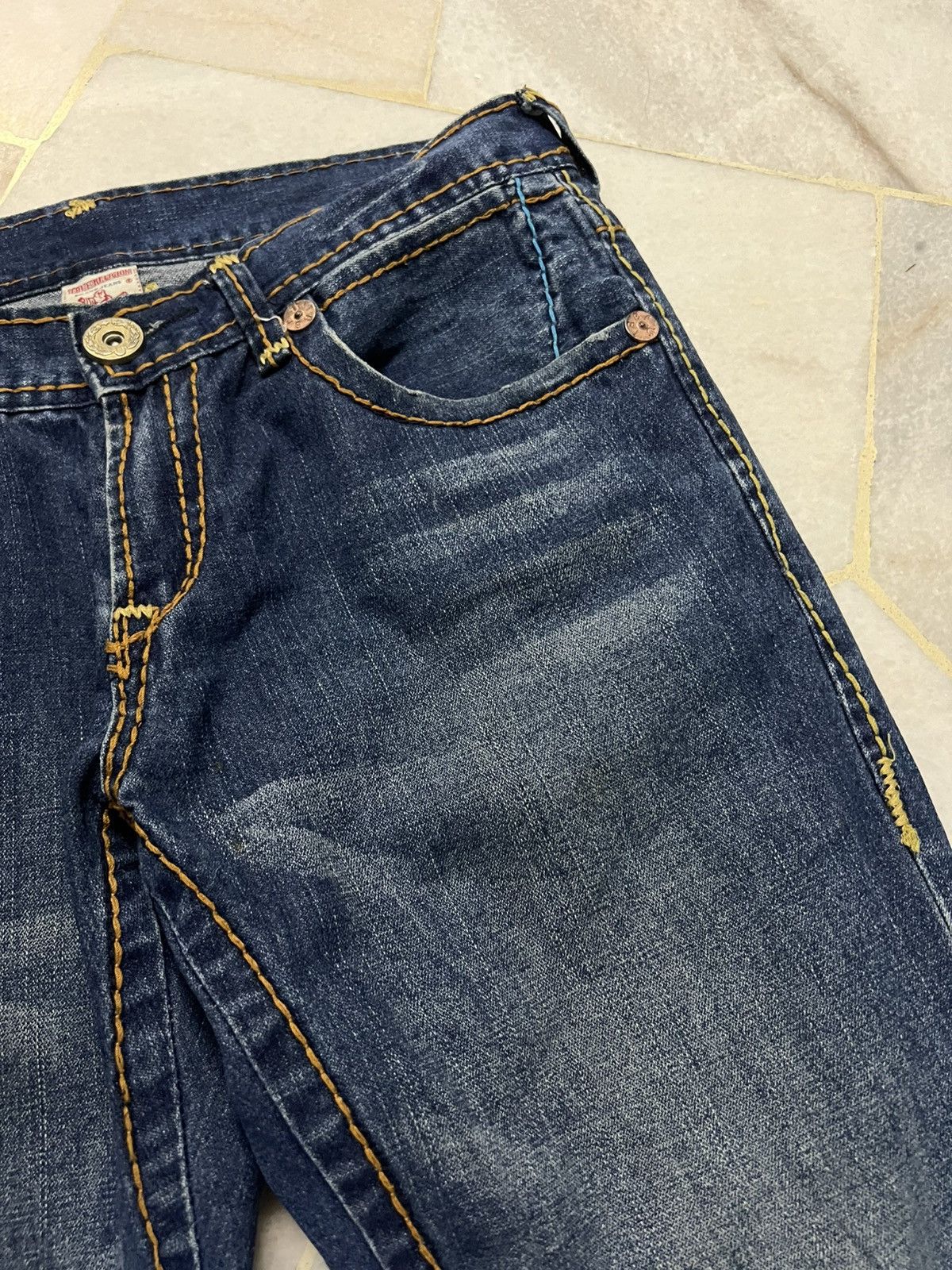 True Religion 💥Flare💥Twist Leg True Religion Billy Giant Big T Jeans Size US 34 / EU 50 - 9 Thumbnail