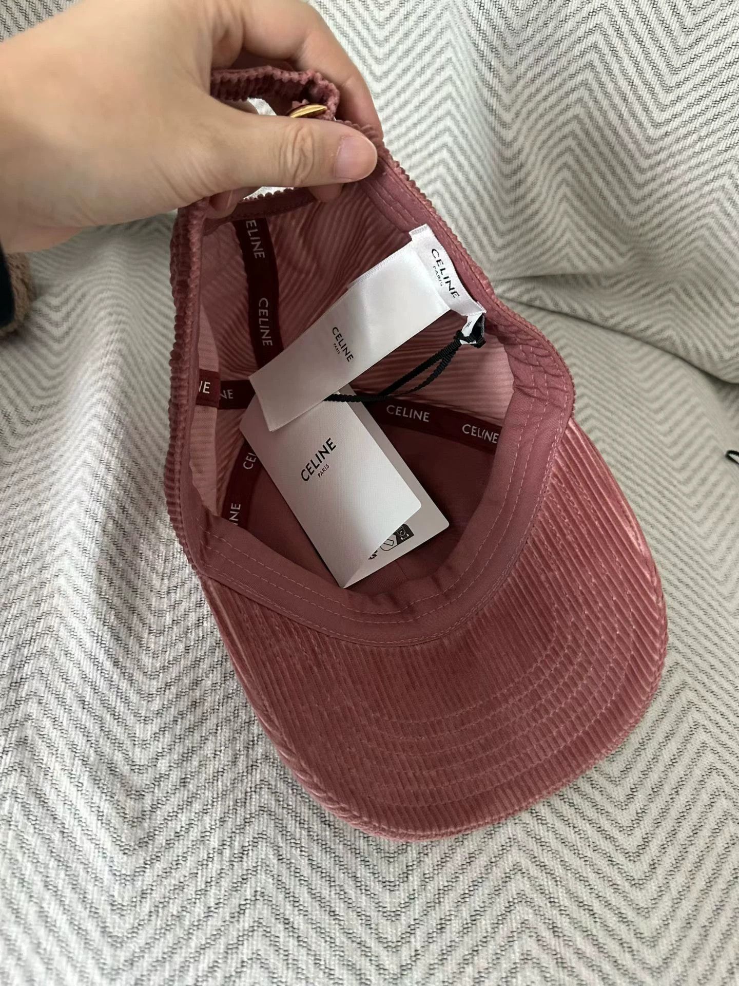 Celine Celine Corduroy Triomphe Baseball Cap M New Size ONE SIZE - 2 Thumbnail
